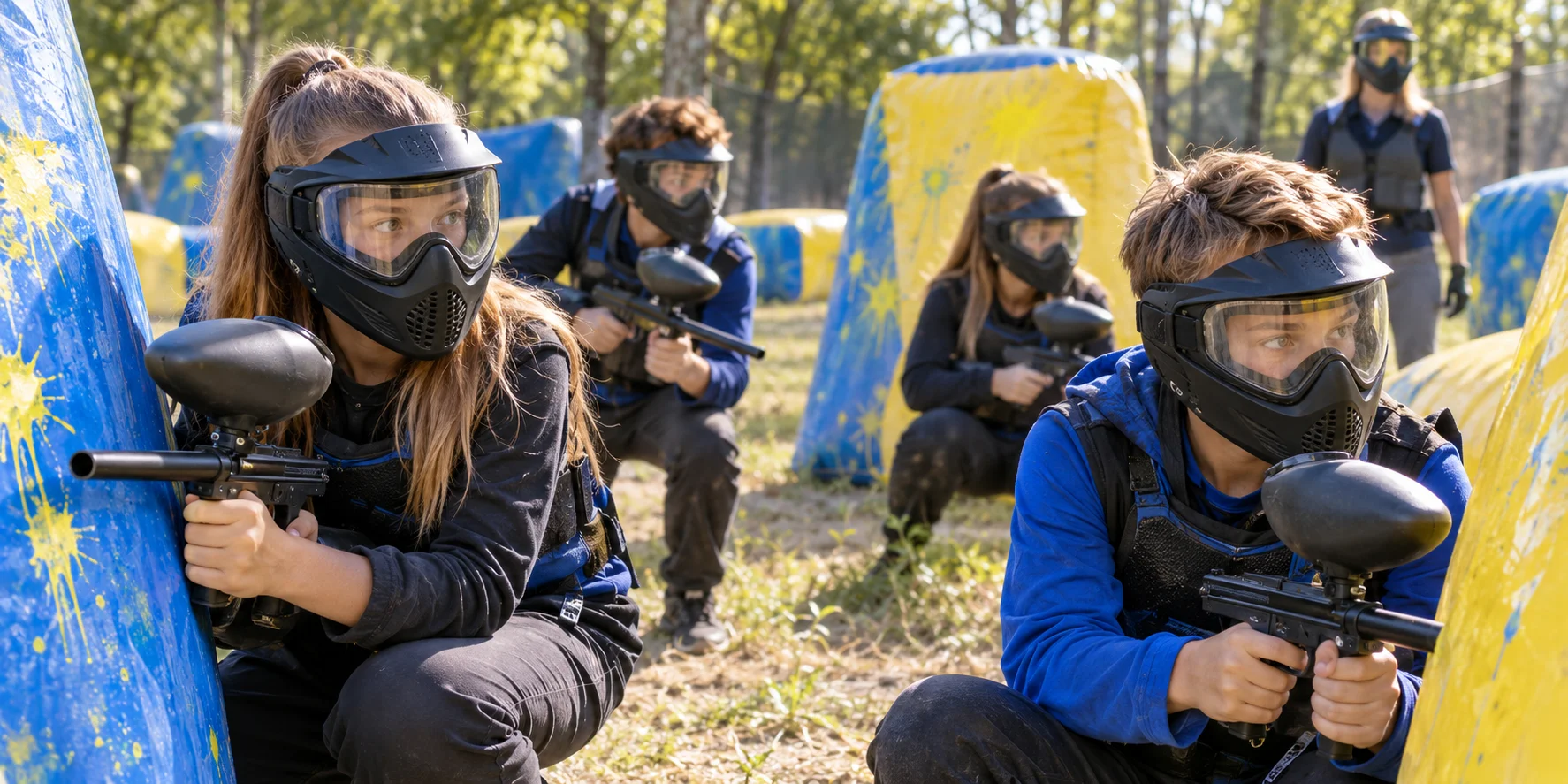 Kids Paintball mit Leihausrüstung