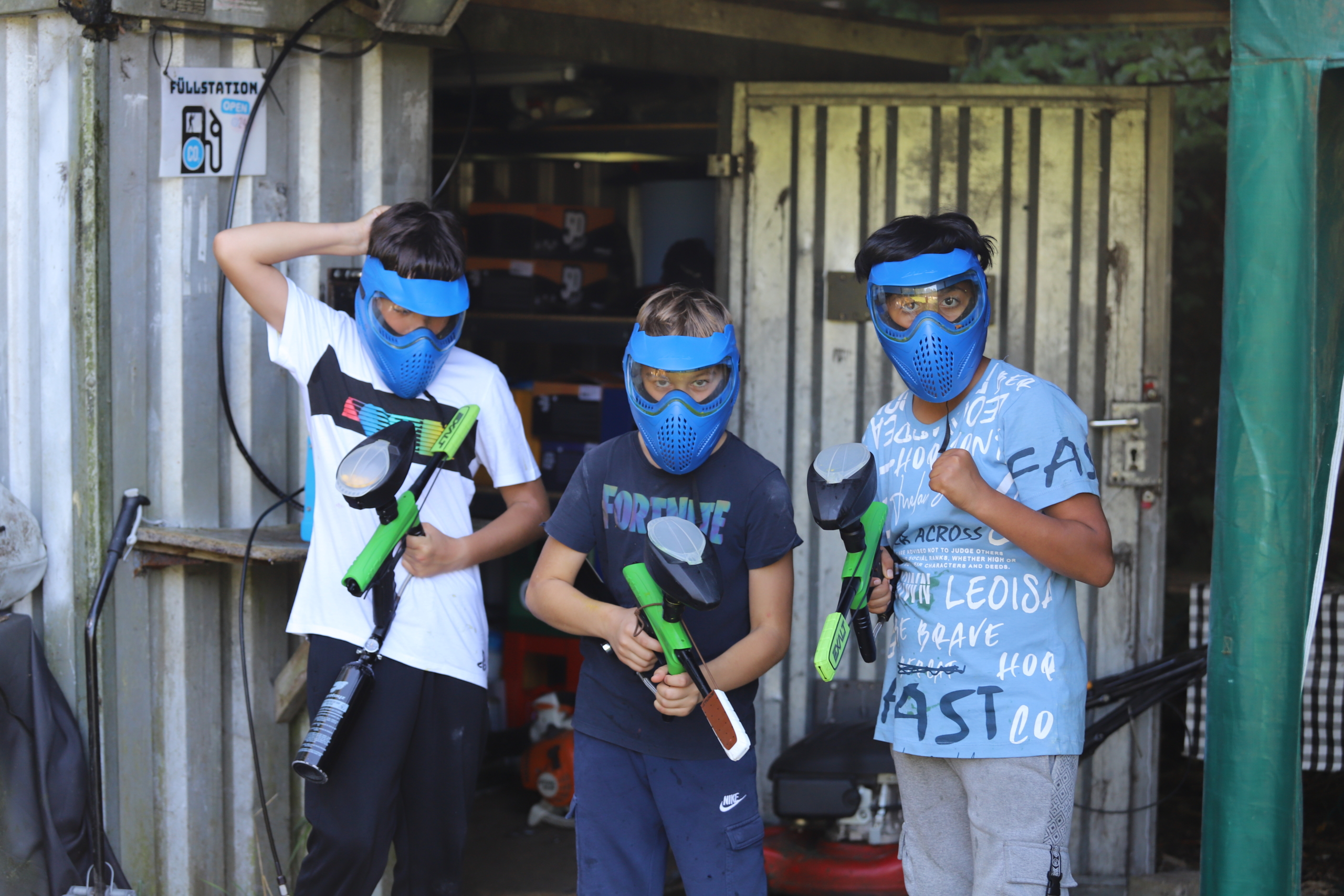 Kids Paintball auf unserer Anlage